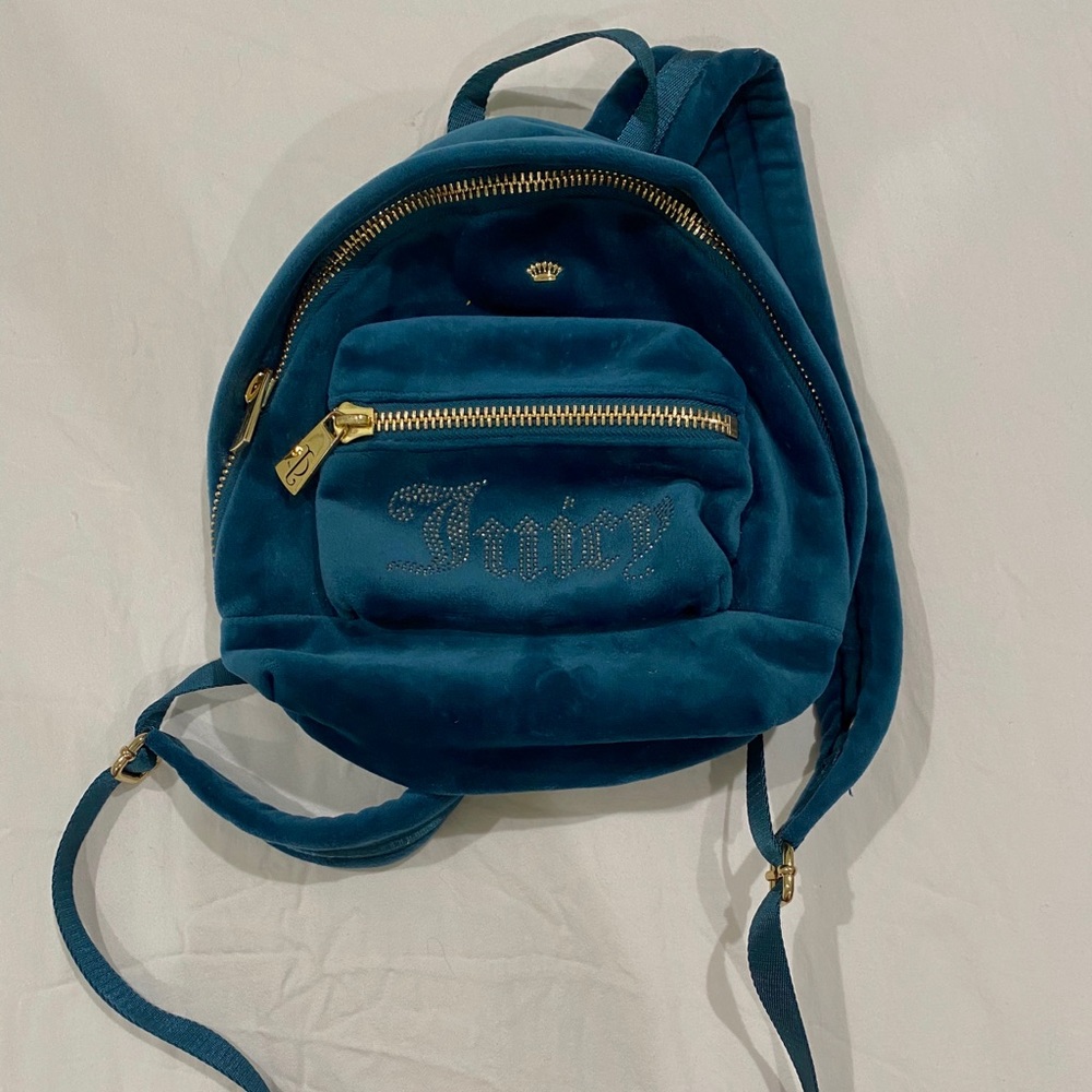 Juicy couture mini velvour bookbag